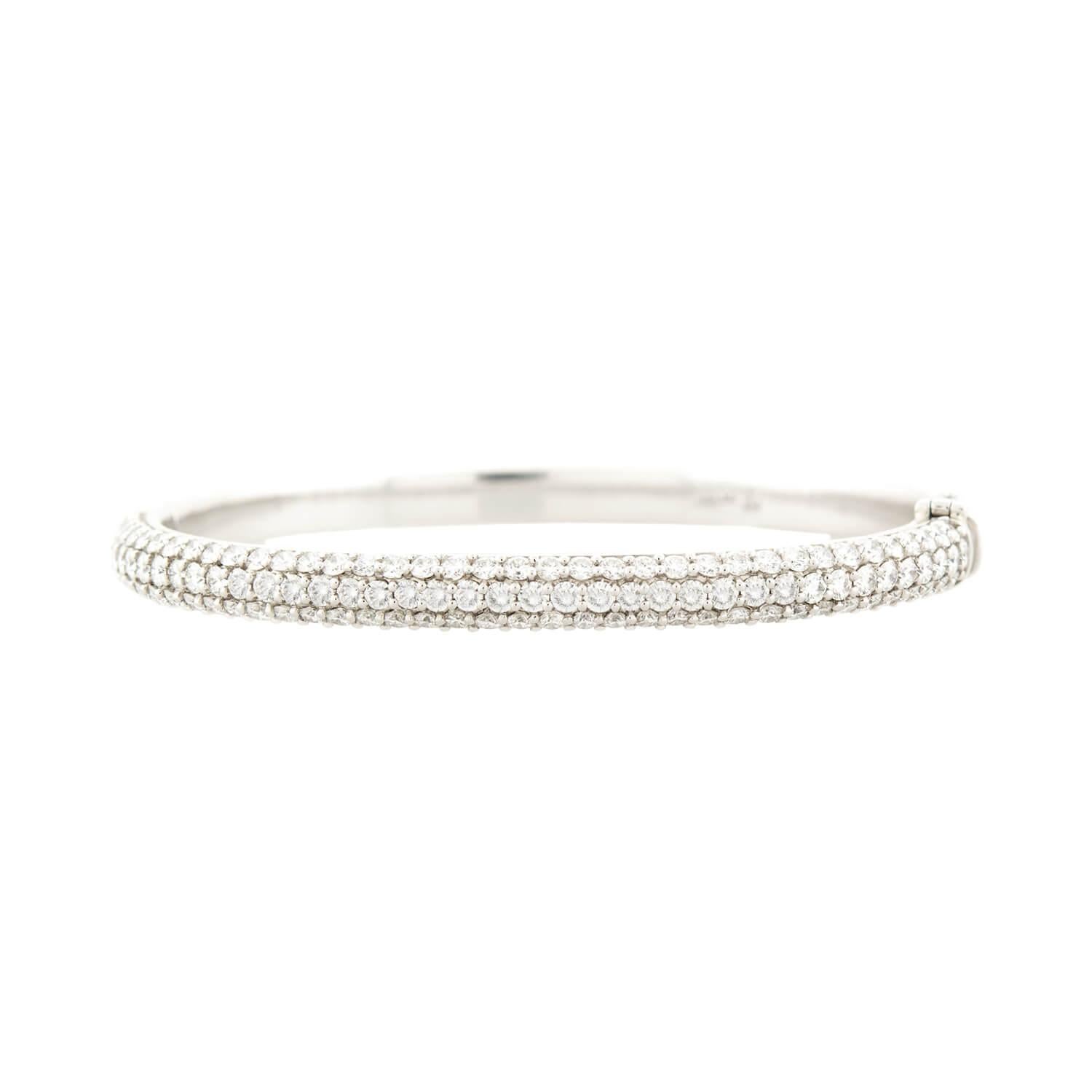 Bracciale Estate in platino con pavé di diamanti