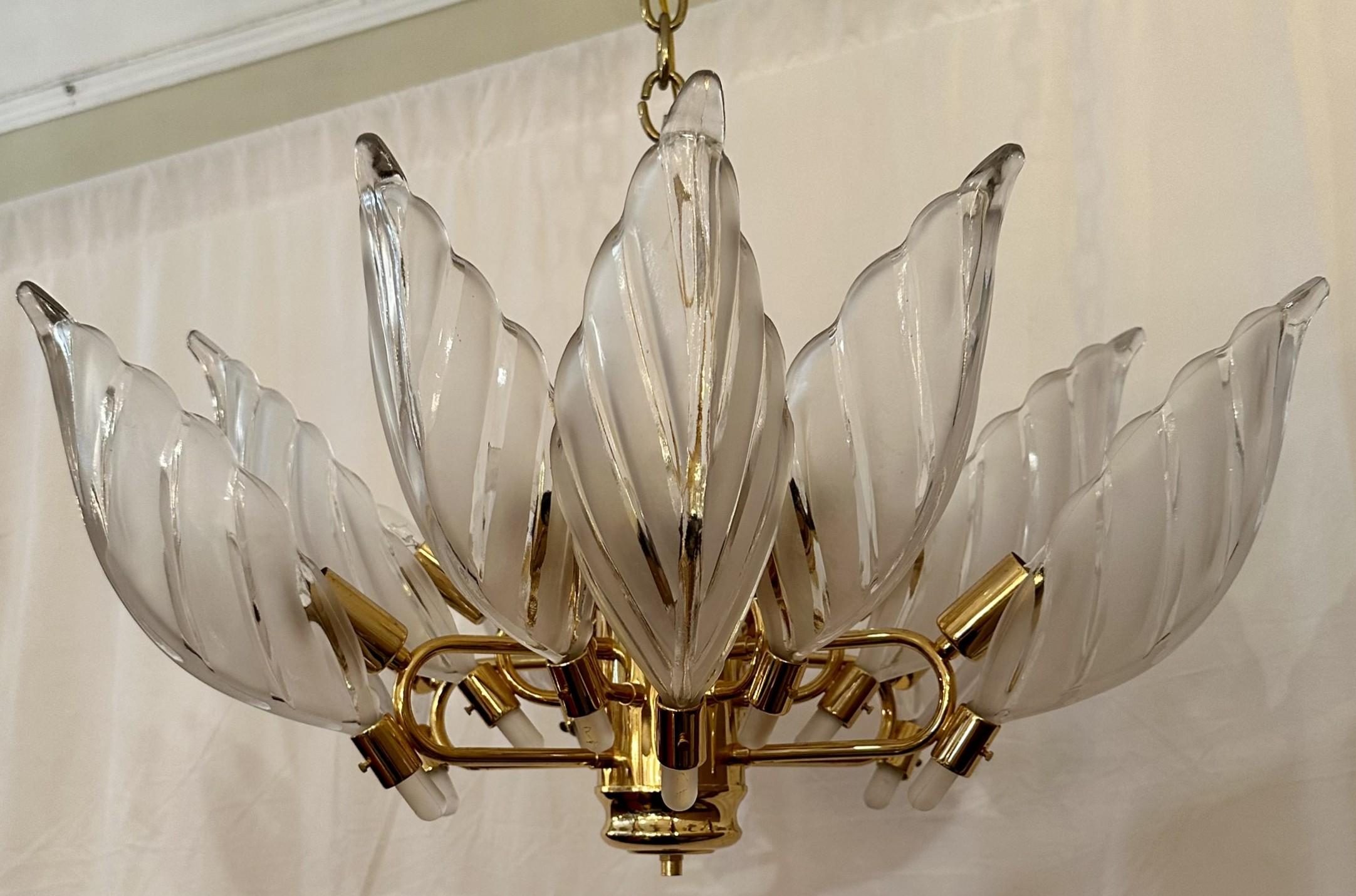 XX secolo Apparecchio di illuminazione retrò in vetro di Murano. in vendita