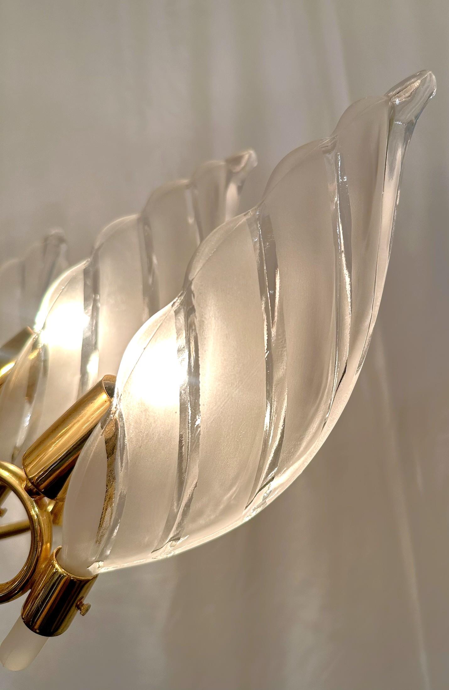 Apparecchio di illuminazione retrò in vetro di Murano. in vendita 1