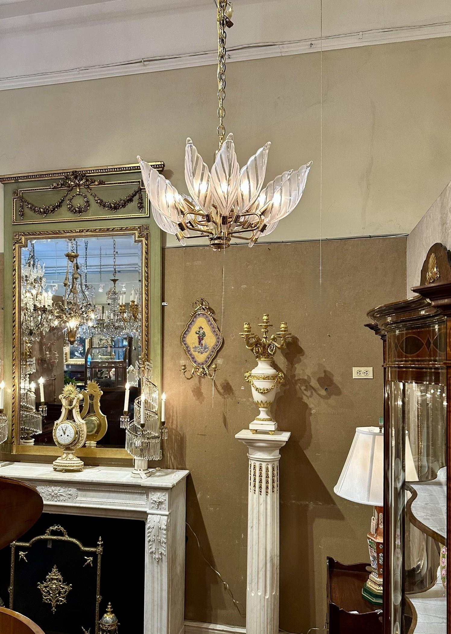 Apparecchio di illuminazione retrò in vetro di Murano. in vendita 4