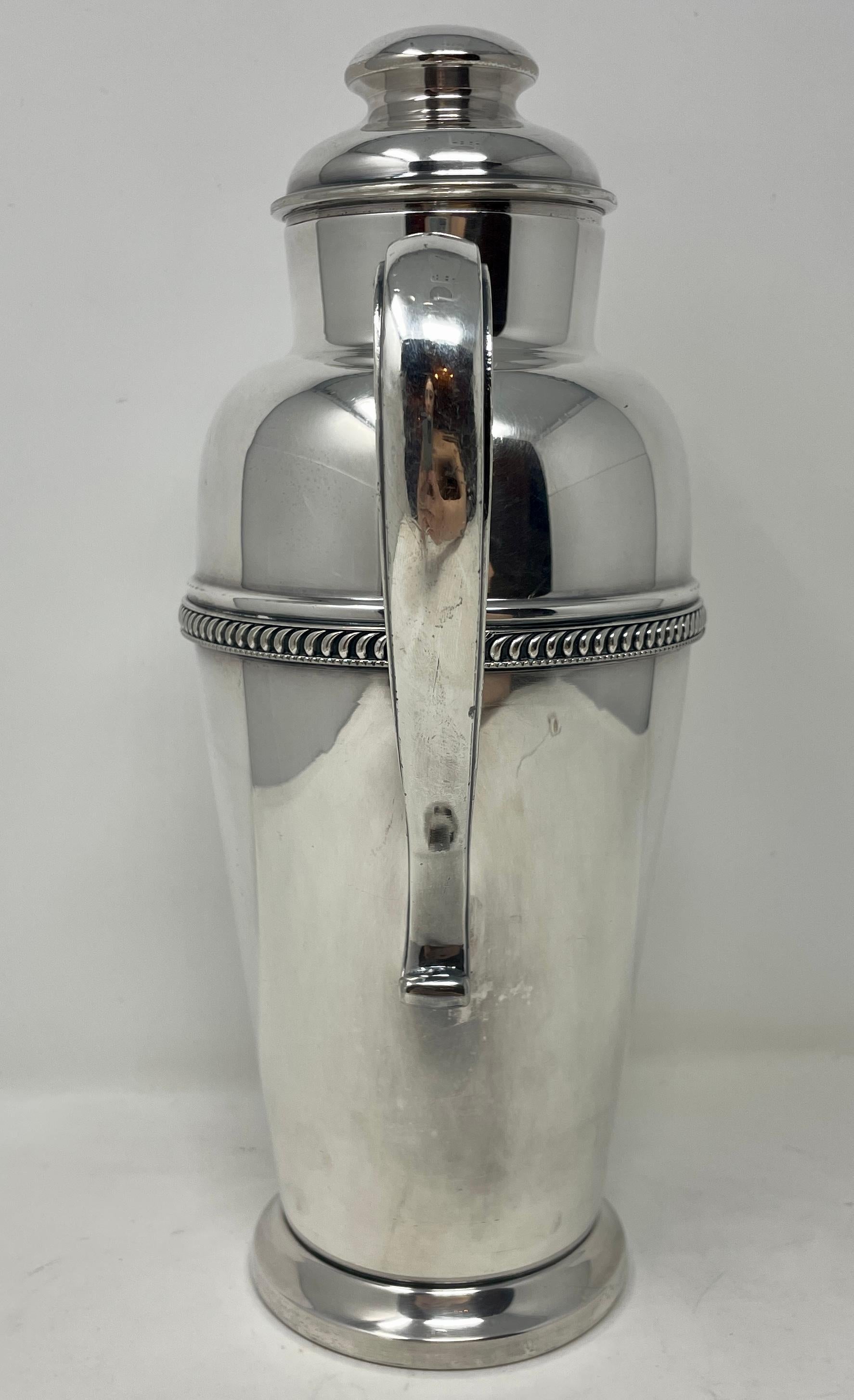 Estate Retro Silver Plated Cocktail Shaker Pitcher, circa 1950 1