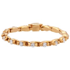 Anillo de oro rosa con diamantes