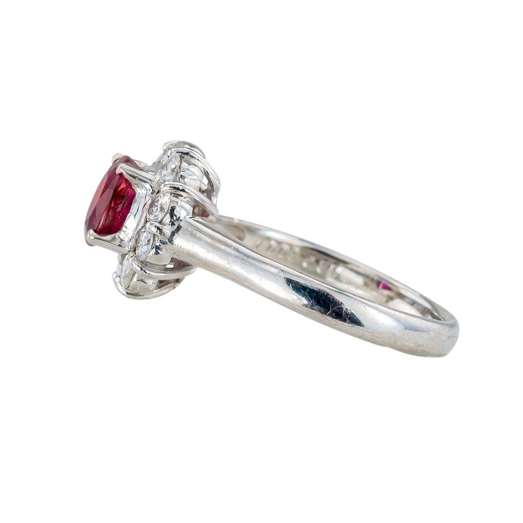 platinum ruby engagement rings