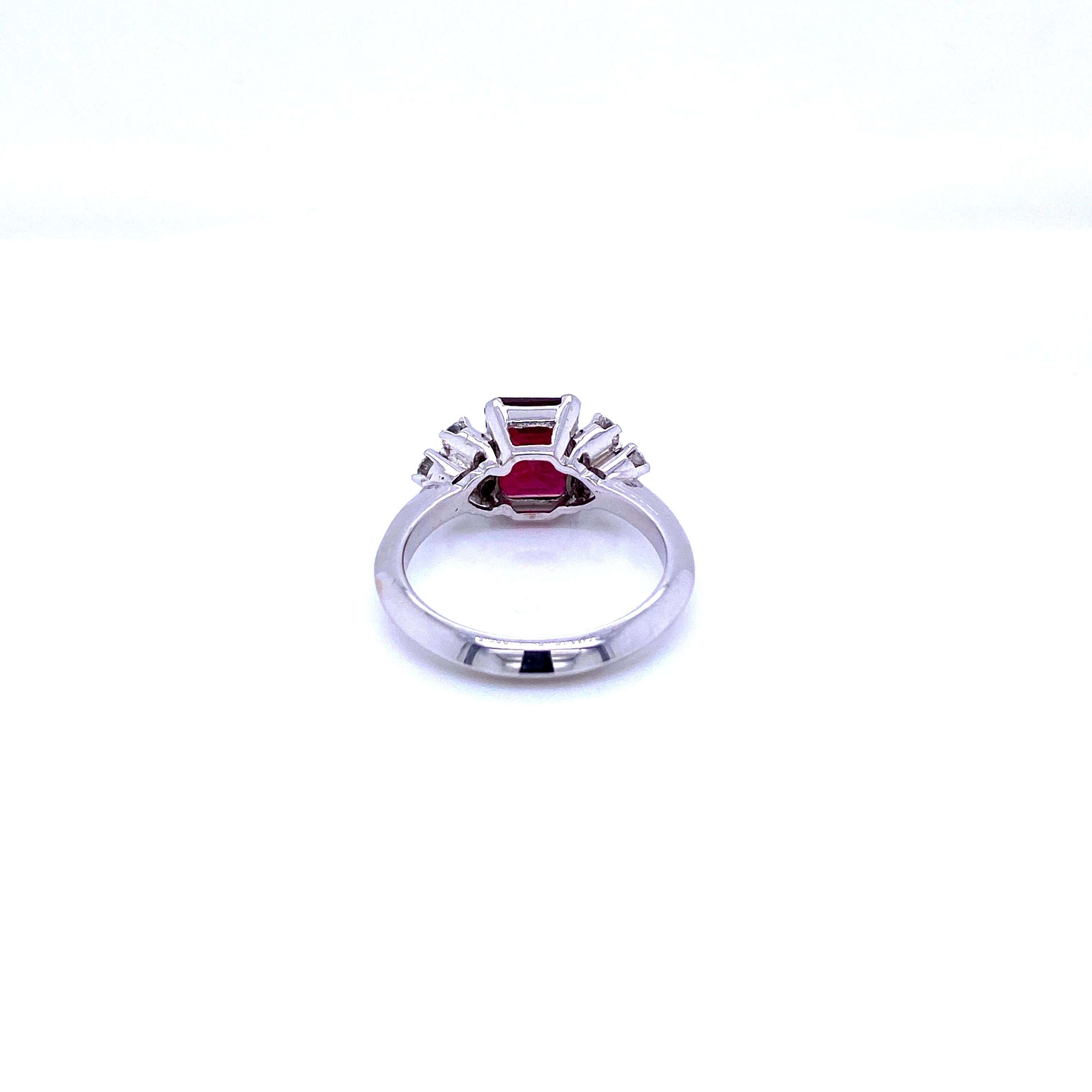 Women's Estate Ruby Diamond Ring