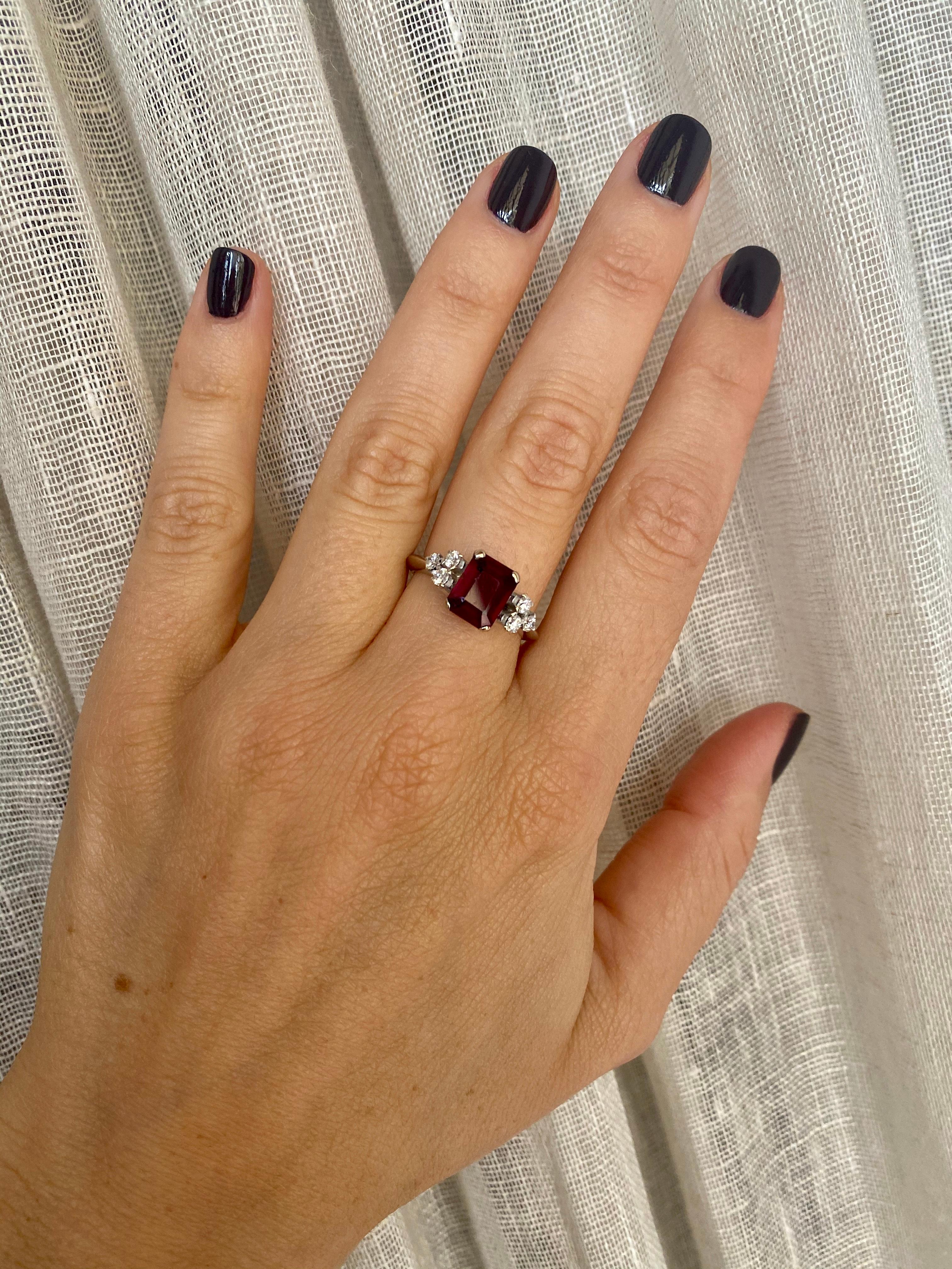 Estate Ruby Diamond Ring 1