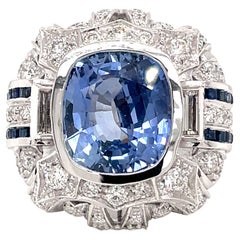 Estate Sapphire Diamond Cocktail Ring