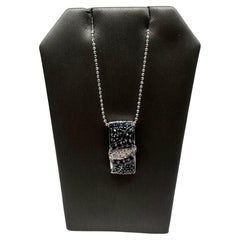 Estate Sapphire & Diamond Necklace - 1ctw Blue Sapphires, 0.03ctw GH I1 Diamonds