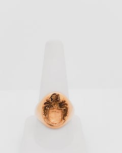 Estate Signet Ring in 14k Rose Gold