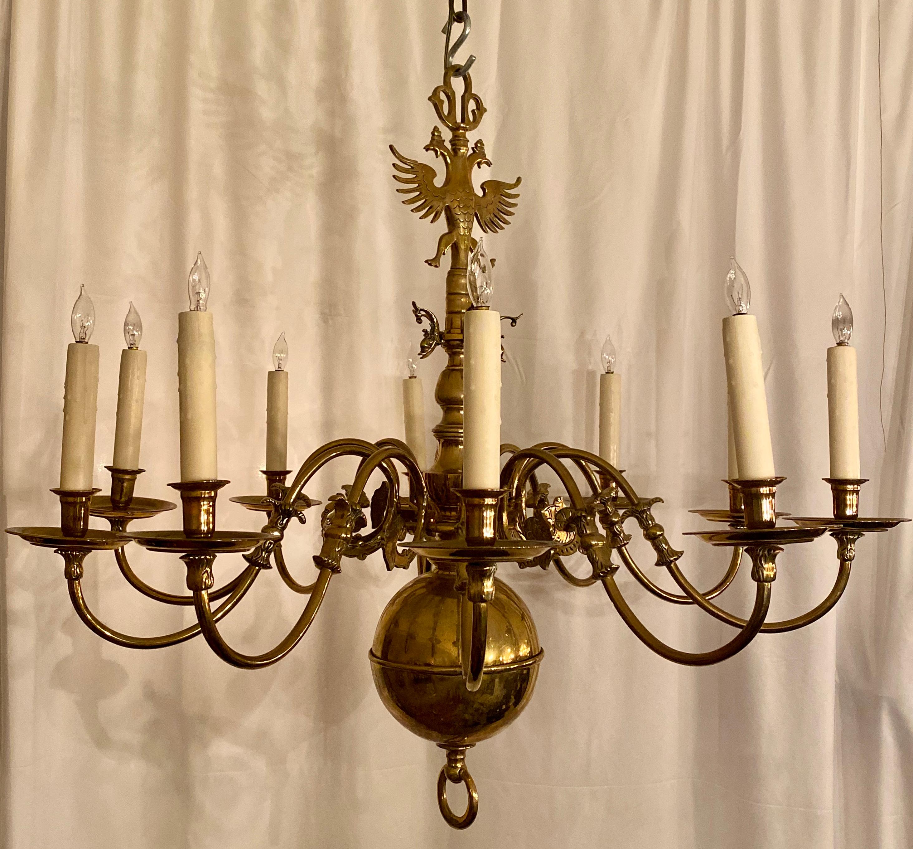 This handsome fixture could fit well in a traditional or a more contemporary home setting.
 