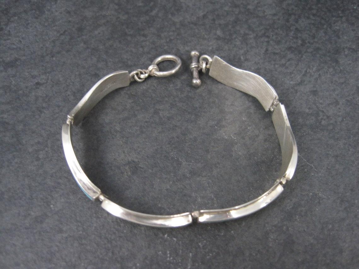 Bracelet à bascule incrusté de turquoises du Sud-Ouest des États-Unis en vente 1