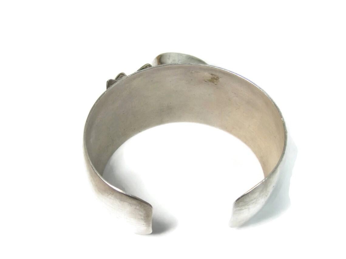 Nachlass Sterling Amethyst Orchideen-Manschettenarmband Carol Felley 3