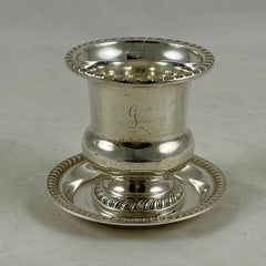 Nachlass Sterlingsilber 2-teiliges Zigaretten- oder Match Holder-Rauchbesteck