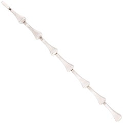 Estate Sterling Silber Nagel-Armband