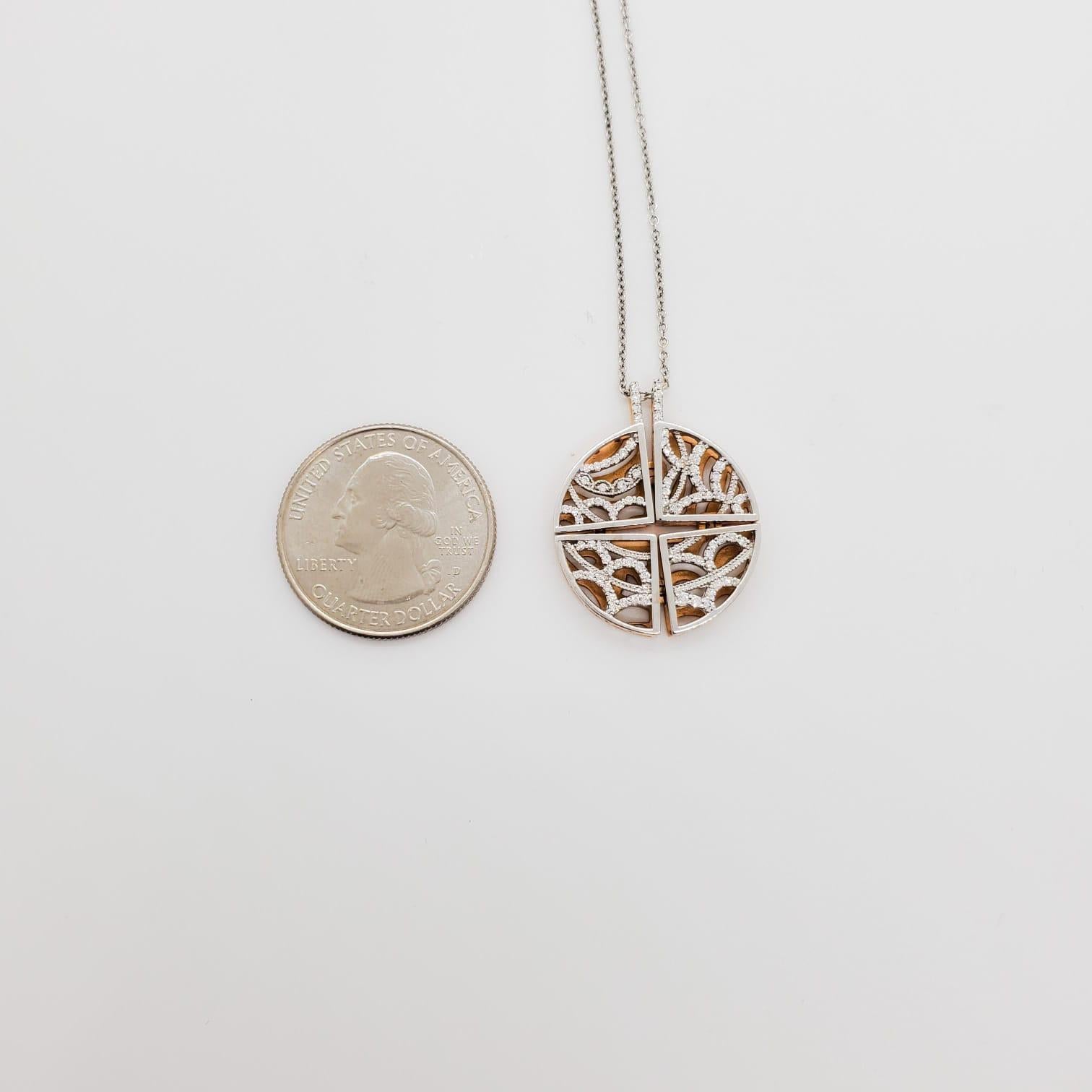 Women's or Men's Estate Tacori Diamond Pendant Necklace