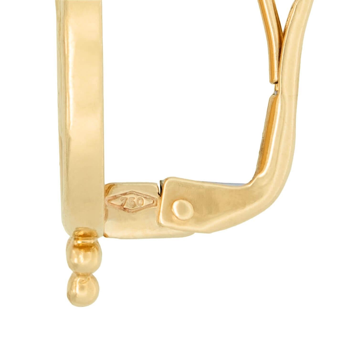 Nachlass Temple St. Clair 18k Cherub-Ohrringe im Zustand „Hervorragend“ im Angebot in Narberth, PA