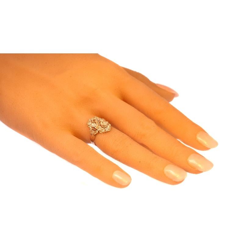 Estate Three-Stone Diamond Platinum Art Deco Engagement Ring For Sale 5