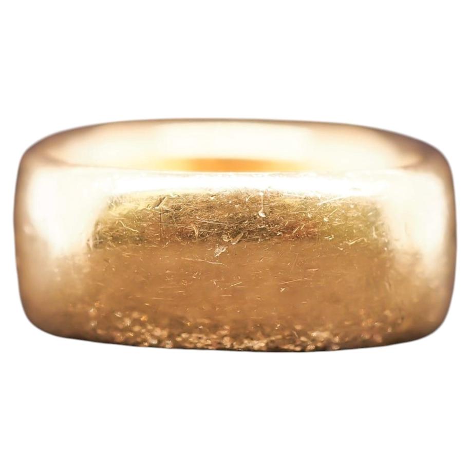 Estate Tiffany and Co. 18K Yellow Gold Wide Thick Band - VHK#328a