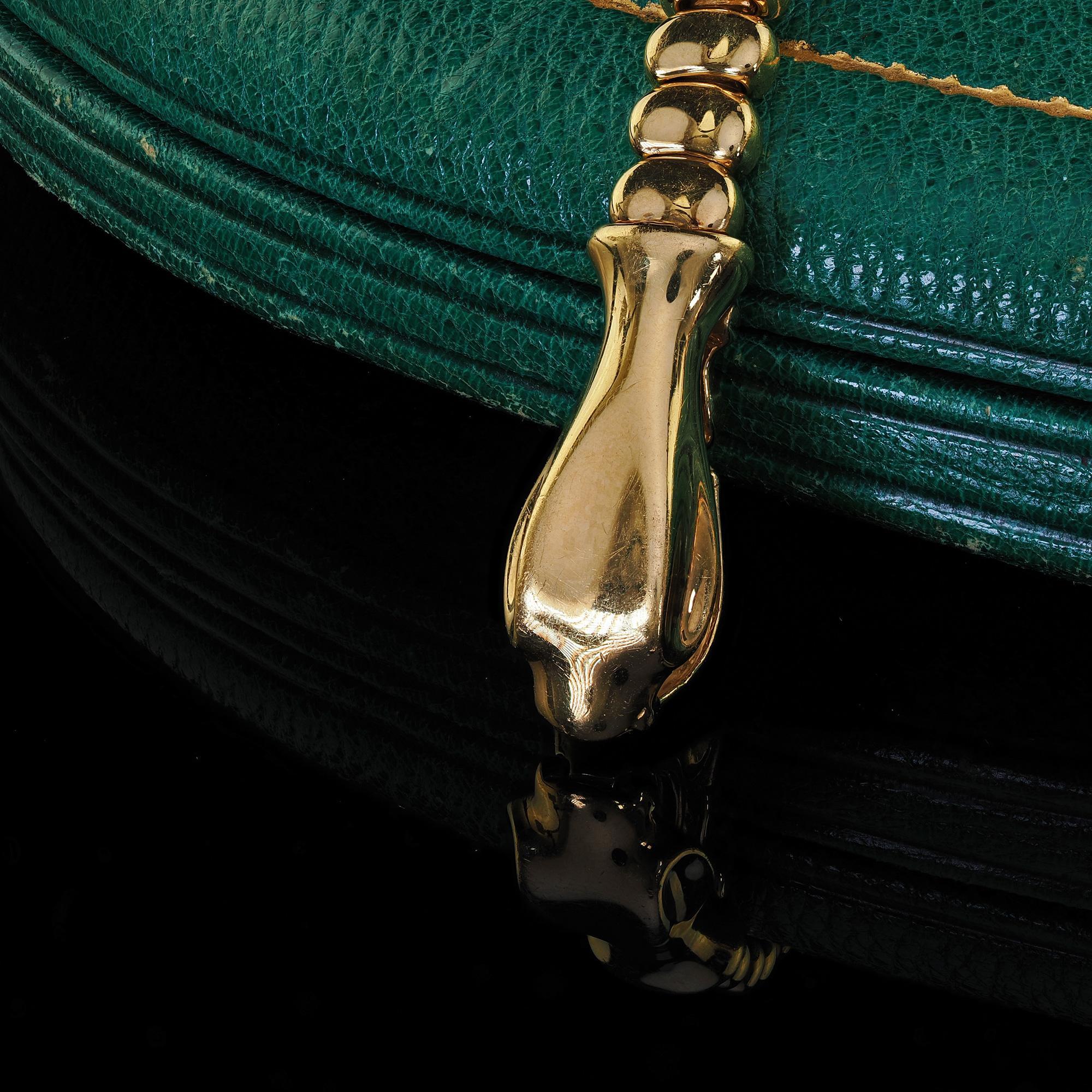Women's Estate Tiffany and Co Elsa Peretti 18K Yellow Gold Snake Necklace - 27.5 inches For Sale