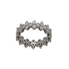 Nachlass Tiffany & Co. Eternity-Ring aus Platin mit rundem Aria-Diamant