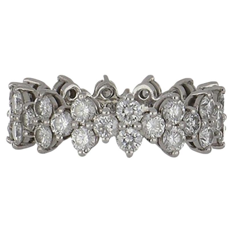 Nachlass Tiffany & Co. Eternity-Ring aus Platin mit rundem Aria-Diamant