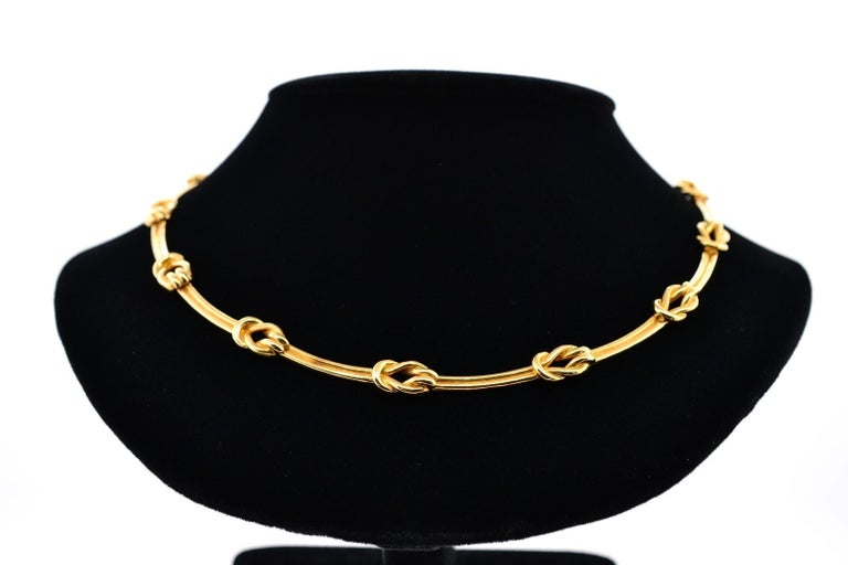 Estate Tiffany and Co. France Gold Necklace For Sale at 1stDibs ...