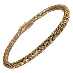 Estate Tiffany & Co Gold Rope Bracelet