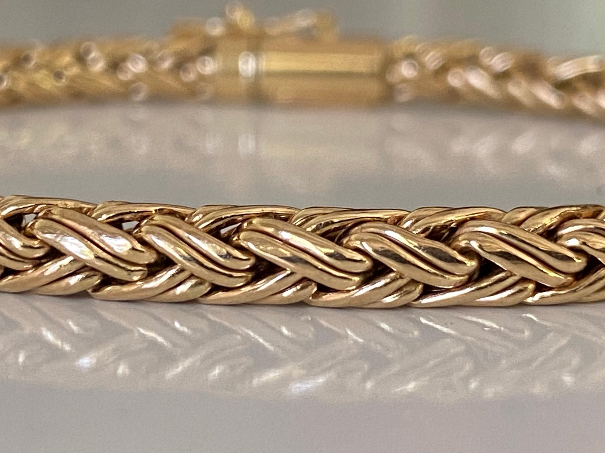 Contemporary Estate Tiffany & Co Gold Rope Bracelet 