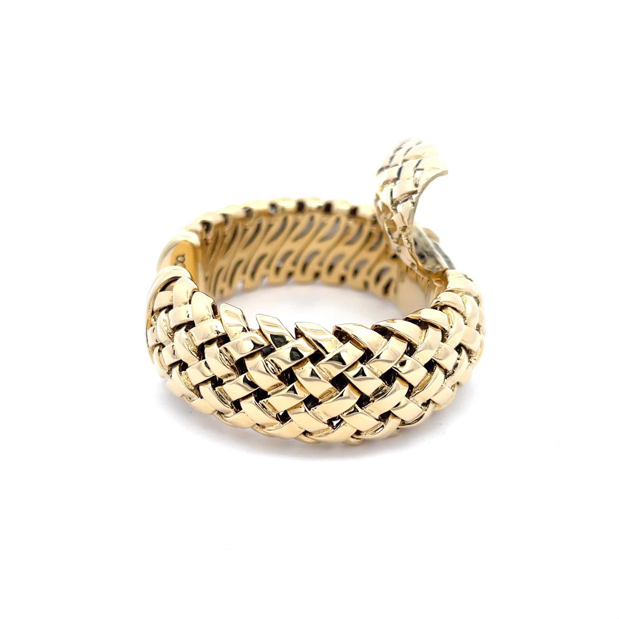 La succession de Tiffany & Co. Bracelet manchette de montre à cadran Hidden Or 18K Pour femmes en vente