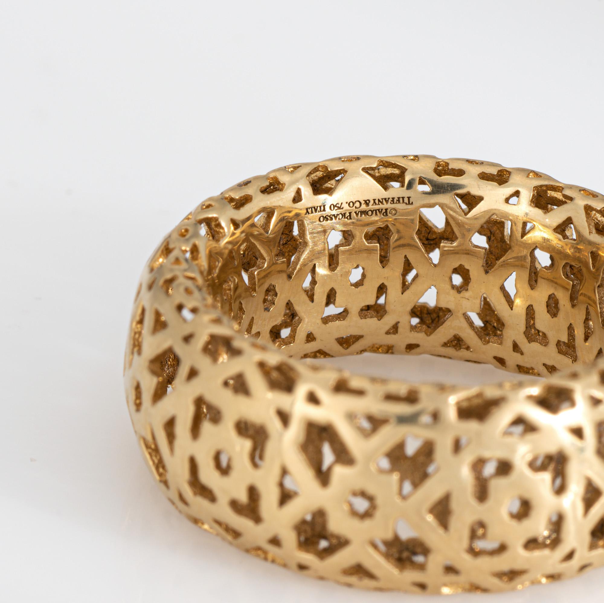 Women's Estate Tiffany & Co Marrakesh Band Sz 6 Paloma Picasso Ring 18k Gold Signed For Sale