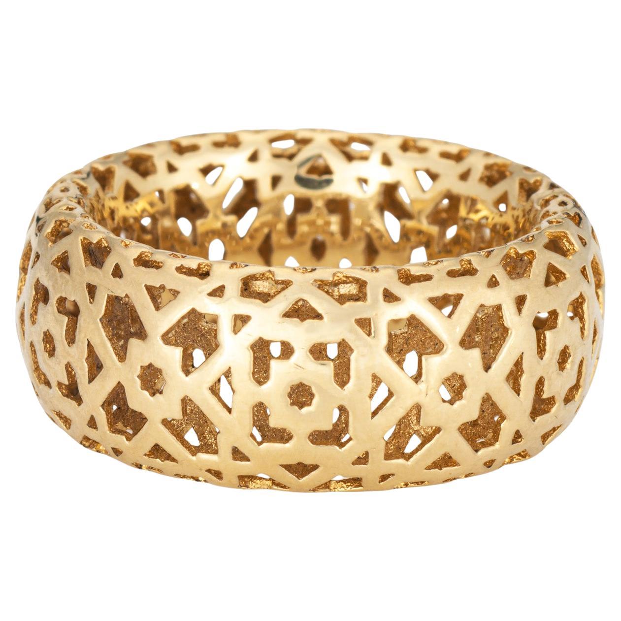 Estate Tiffany & Co Marrakesh Band Sz 6 Paloma Picasso Ring 18k Gold Signed