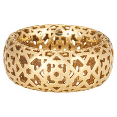 Estate Tiffany & Co Marrakesh Band Sz 6 Anillo Paloma Picasso Oro 18k Firmado