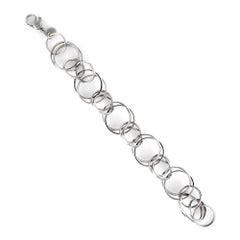Estate Tiffany & Co. Multi Circles Bracelet Sterling Silver Pre Owned Jewelry