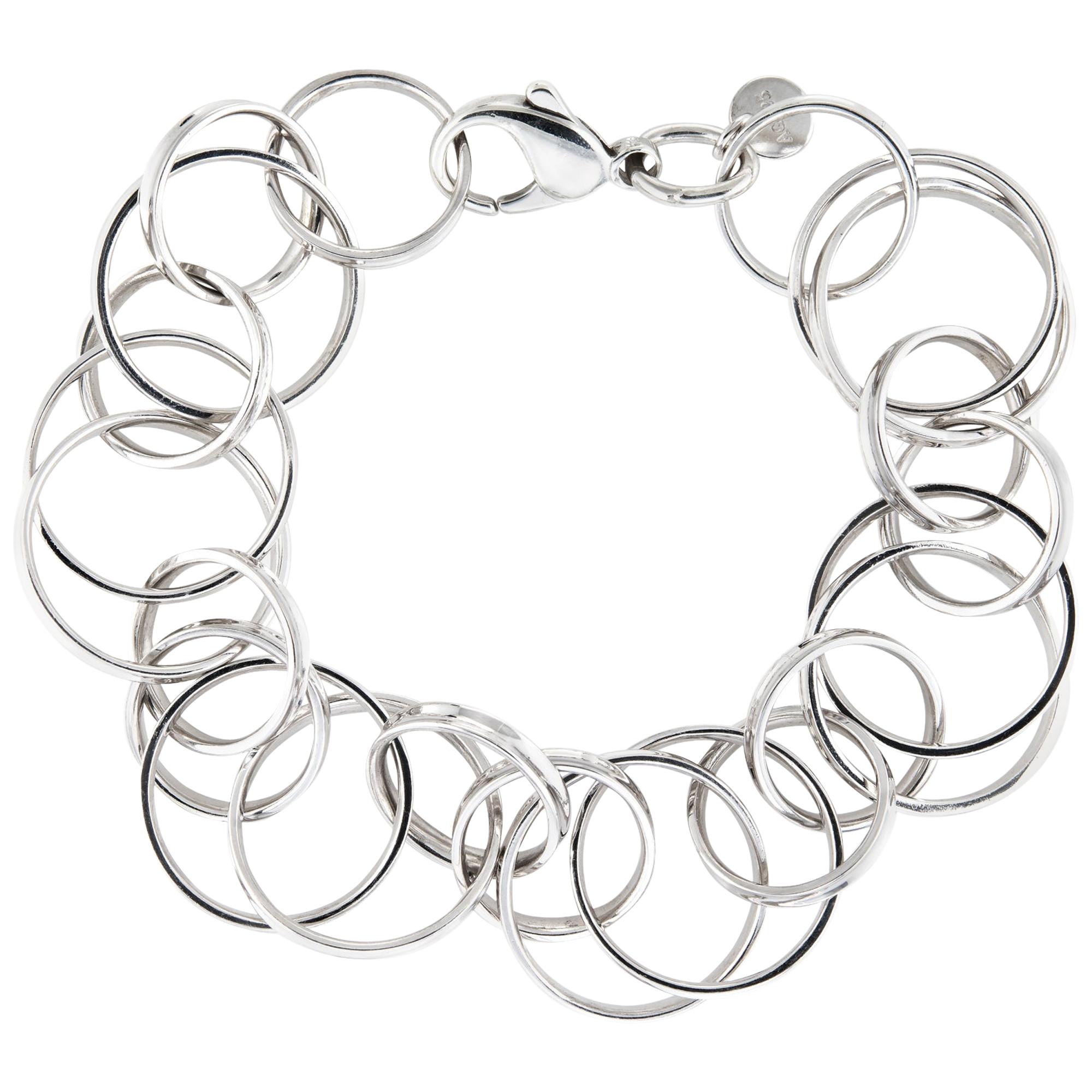 Estate Tiffany & Co. Multi Circles Bracelet Sterling Silver Pre Owned Jewelry