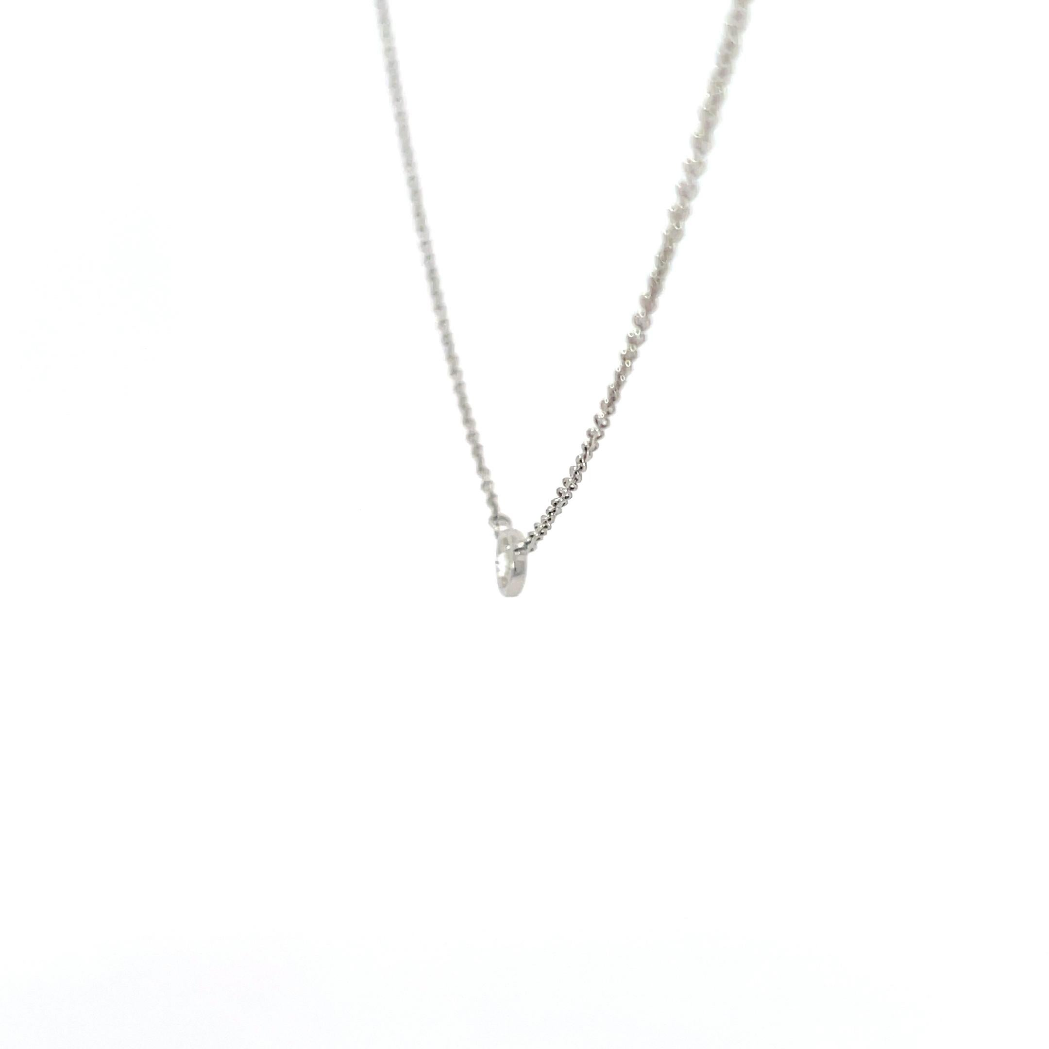 Femenino o masculino Propiedad Tiffany & Co. Collar de diamantes solitario Platino en venta