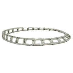 Estate Tiffany & Co White Diamond Necklace in Platinum