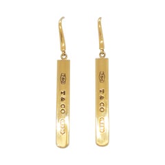 Estate Tiffany & Company 18k Yellow Gold Dangle Earrings