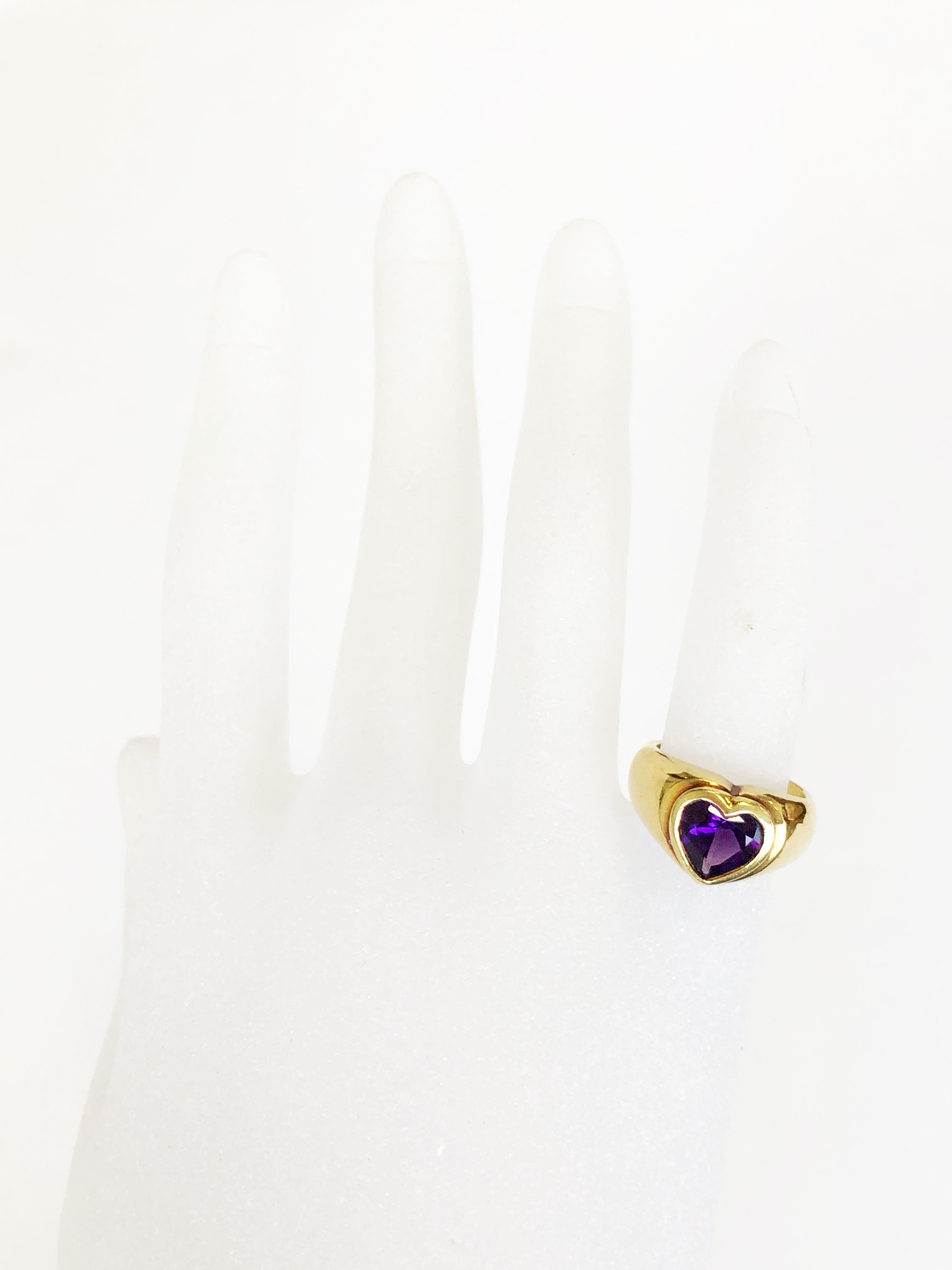 purple heart ring