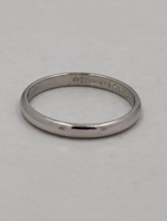 Estate Tiffany & Company Platinum Wedding Band Sz 4 Pt950
