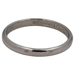Estate Tiffany & Company Platinum Wedding Band Sz 4 Pt950