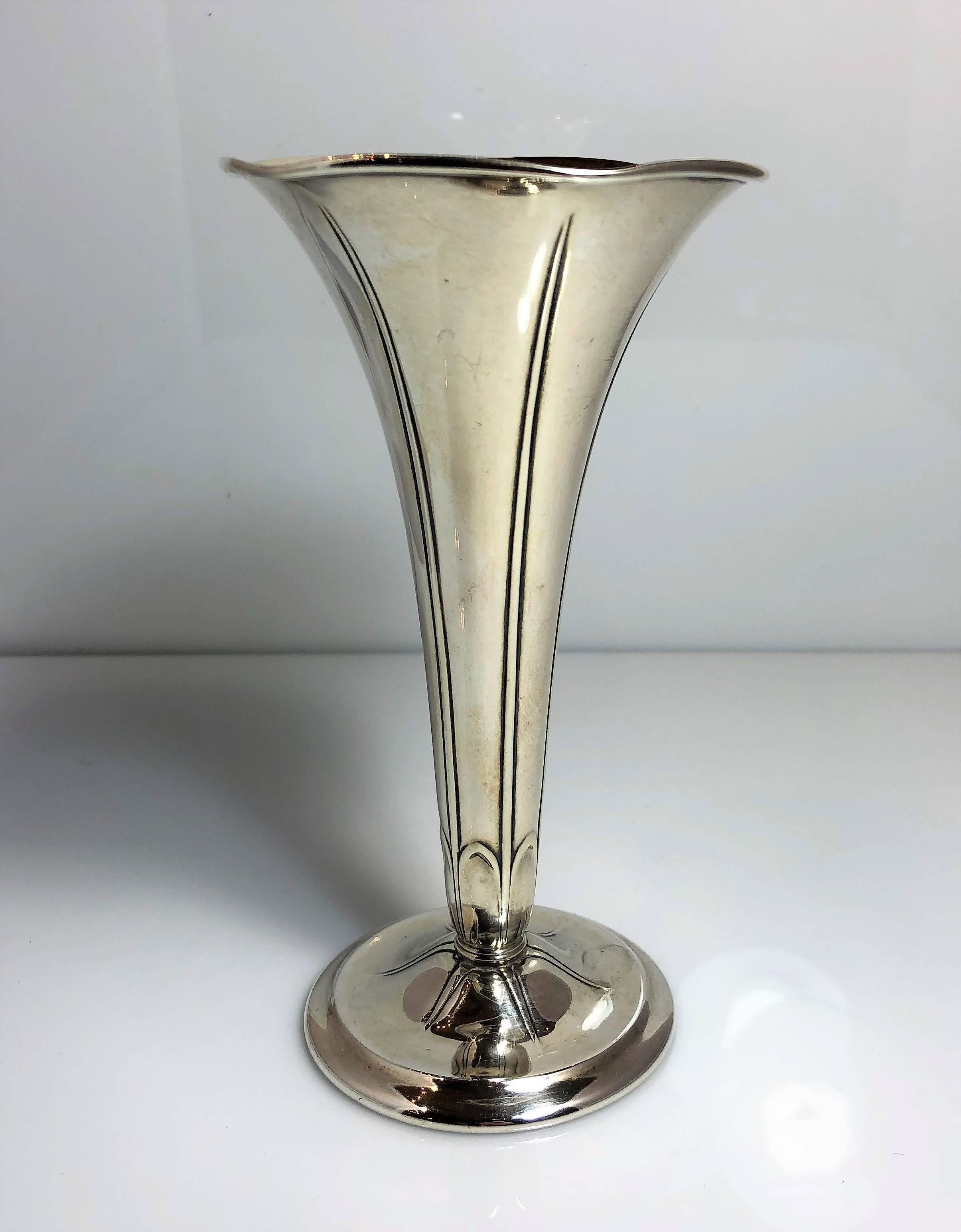 silver bud vases