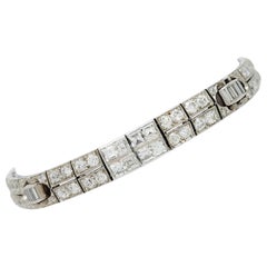 Estate Tiffany 
Company White Diamond Bracelet in Platinum