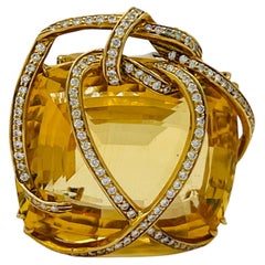 Broche Estate Valentin Magro de oro amarillo de 18 quilates