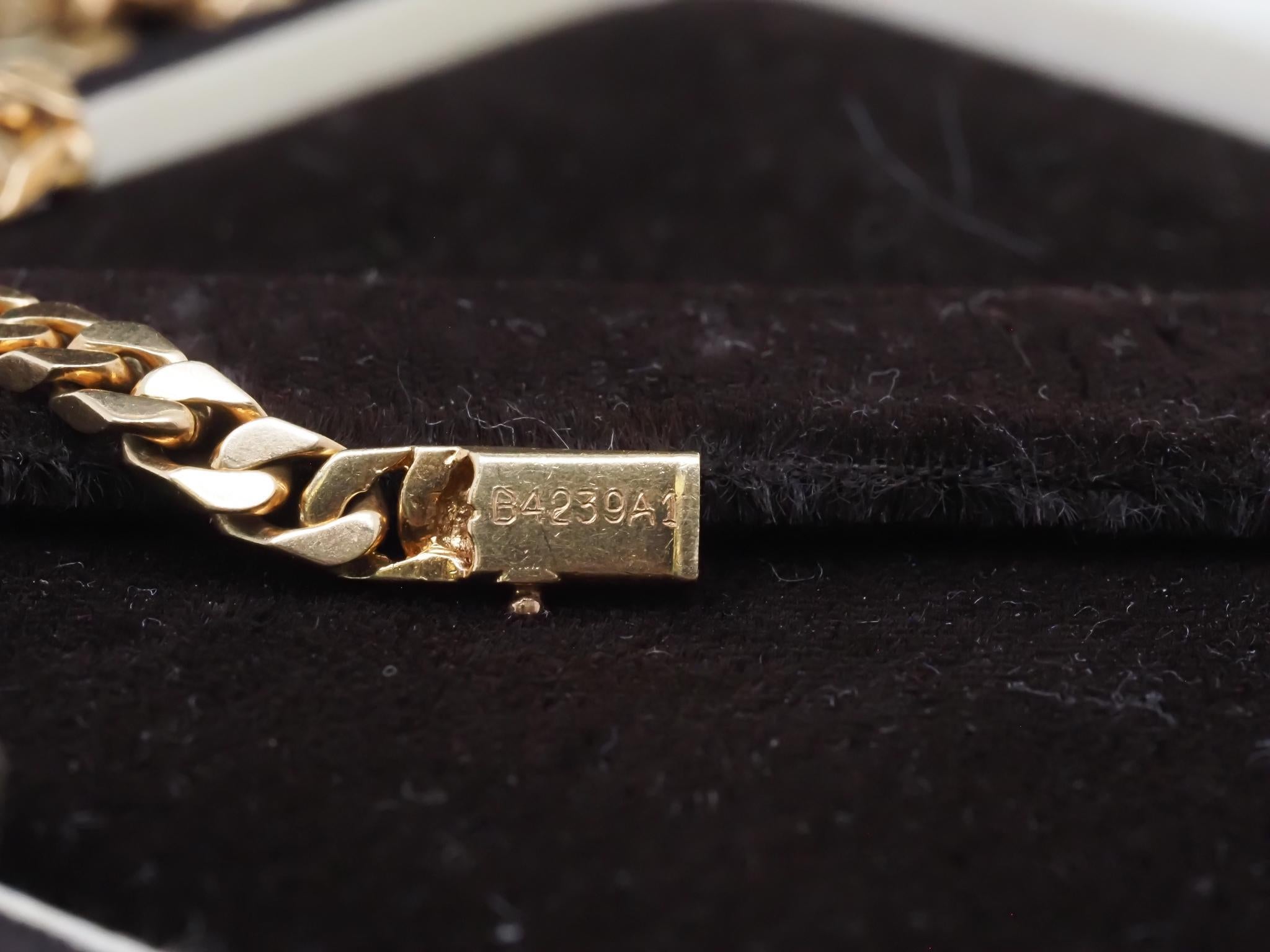 Collar Estate Van Cleef & Arpels de eslabones franceses y diamantes - VHK#1004 en venta 5