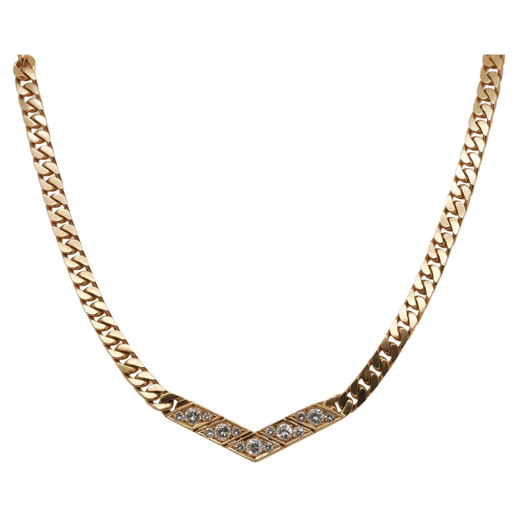 Collier Van Cleef & Arpels à maillons et diamants - VHK#1004