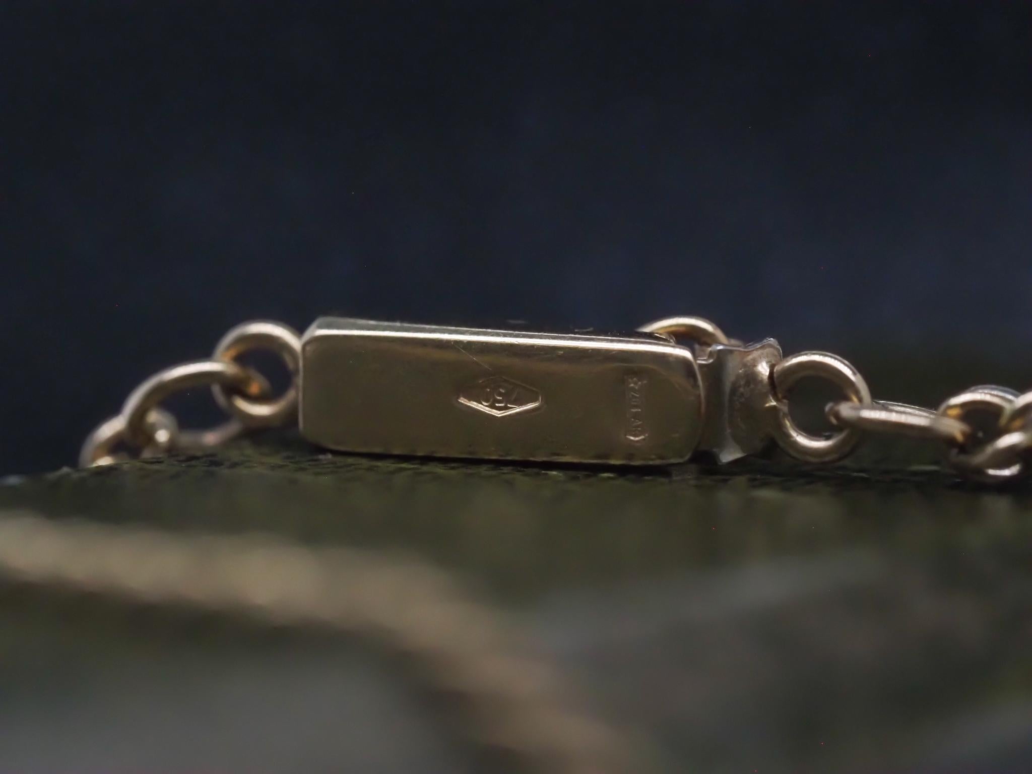 Estate Victorian 1880s Antique 18K Yellow Gold and Pearl Unique Link Chain (Chaîne à maillons unique en or jaune 18K et perles) en vente 3