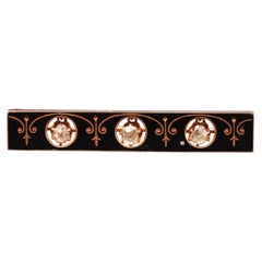 Estate Victorian Brooch with Old Mine Cut Diamonds and Enamel - VHK#469A