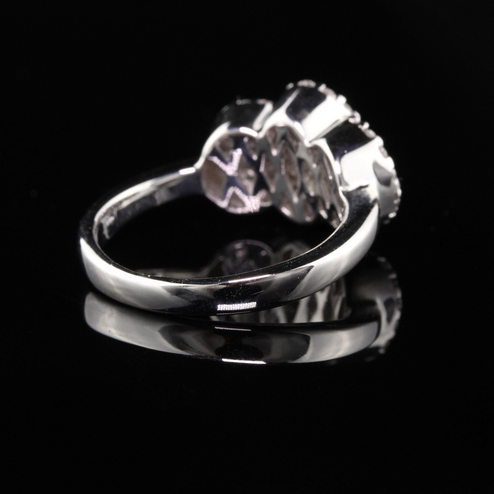 diamond baguette cluster ring