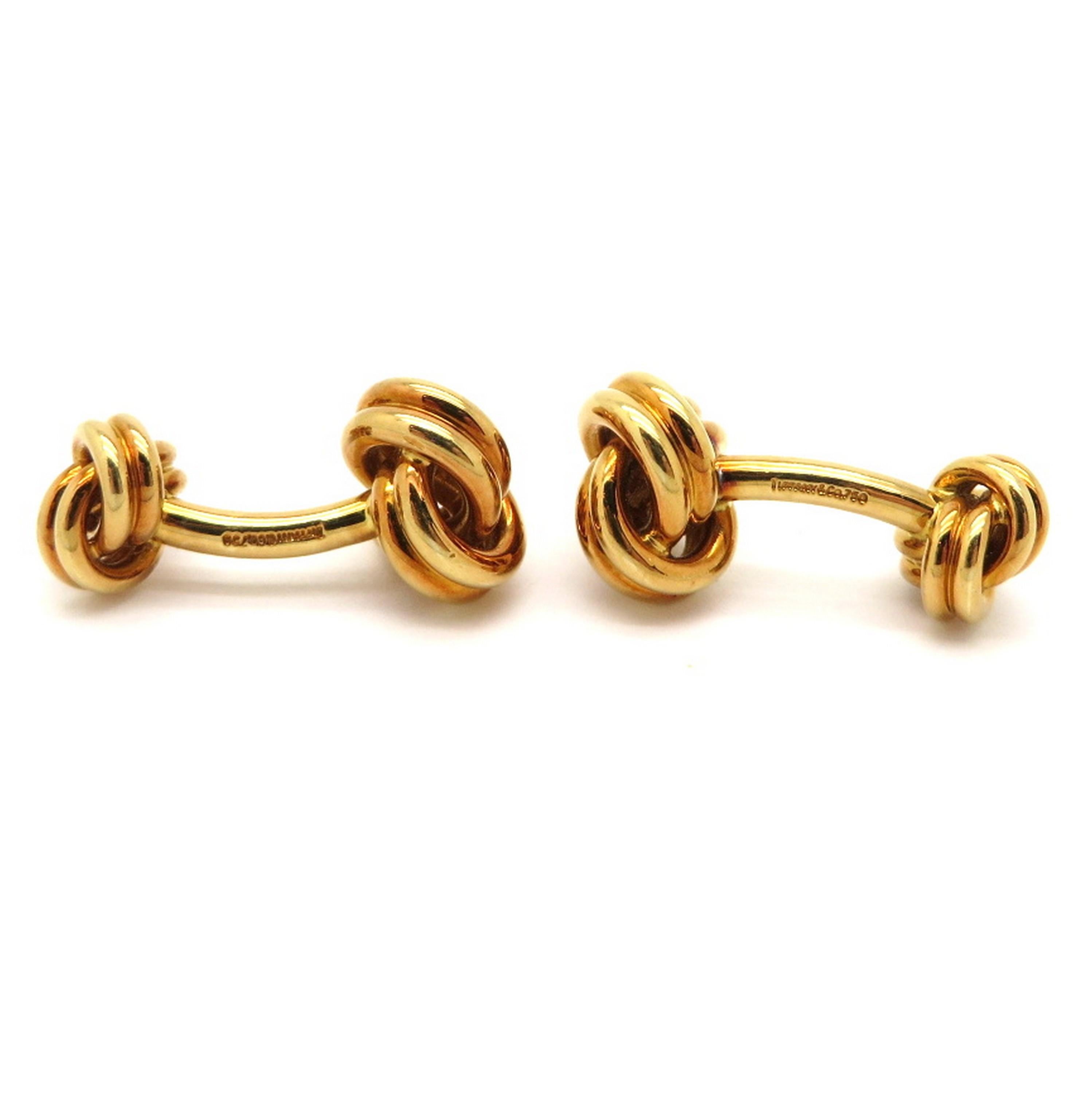 tiffany gold knot cufflinks