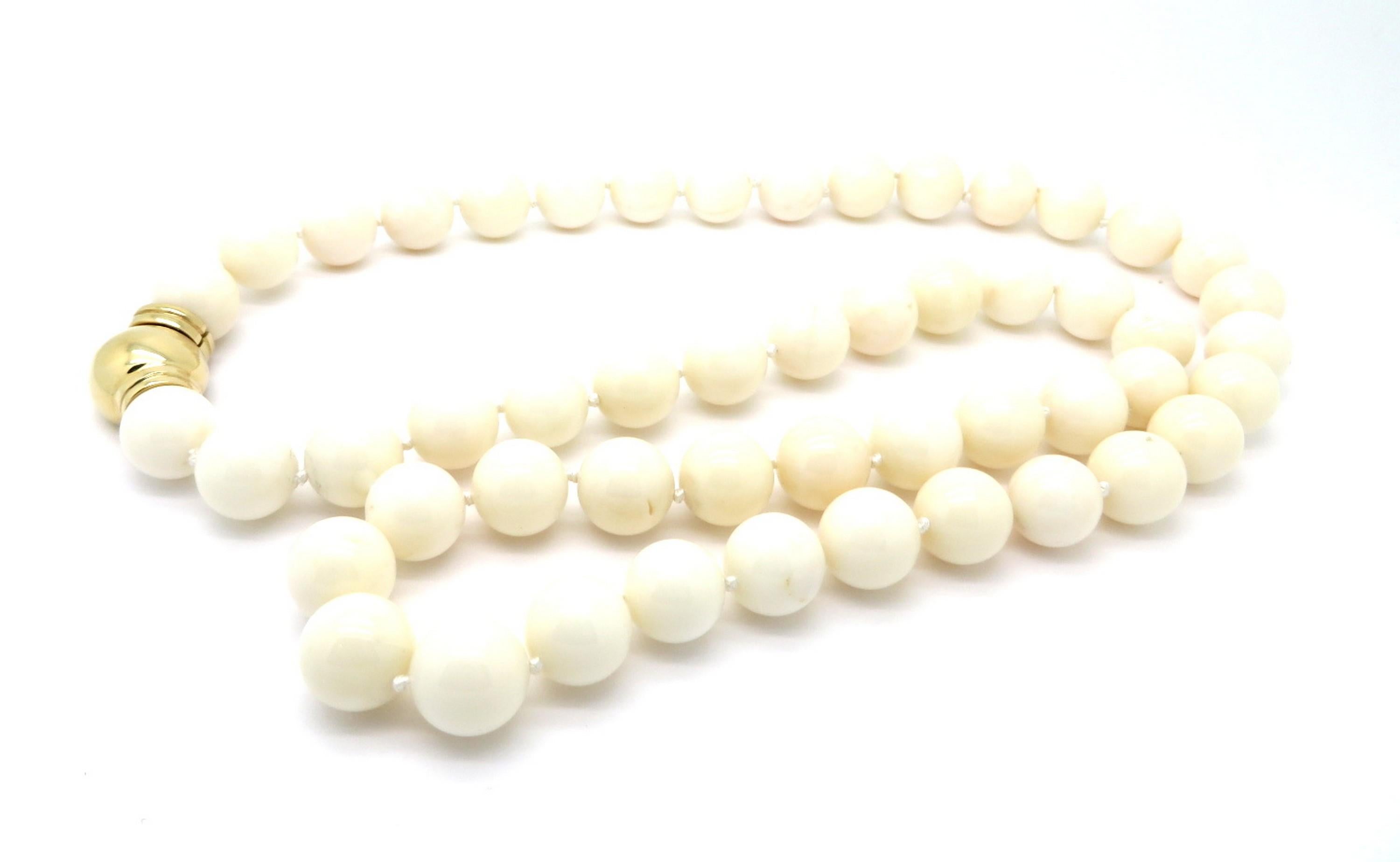 white coral necklace vintage