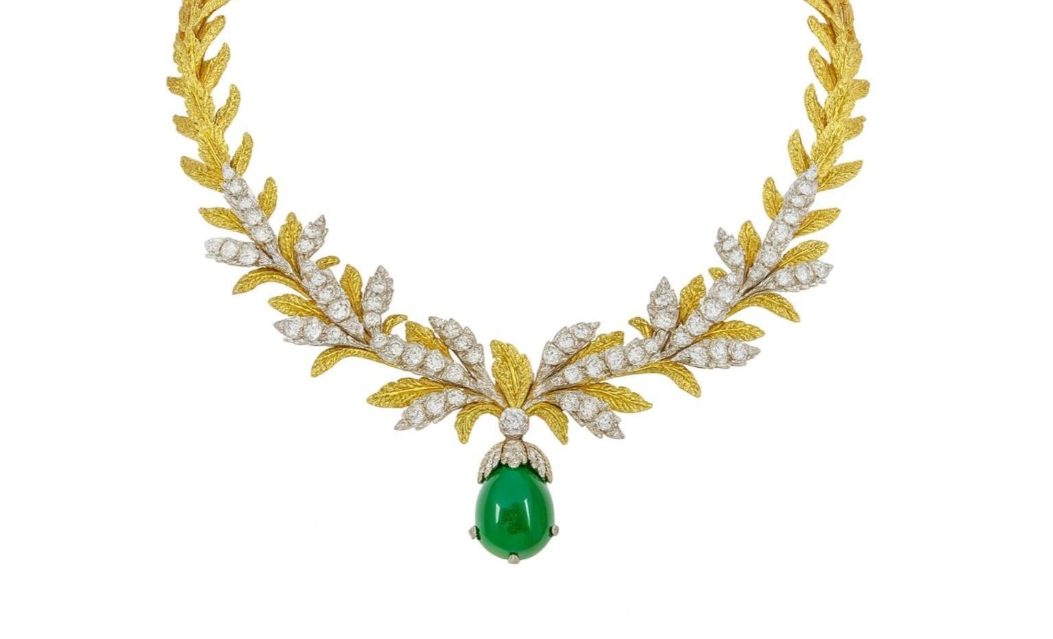 Estate Vintage Außergewöhnliche Mario Buccellati Halskette (Cabochon) im Angebot